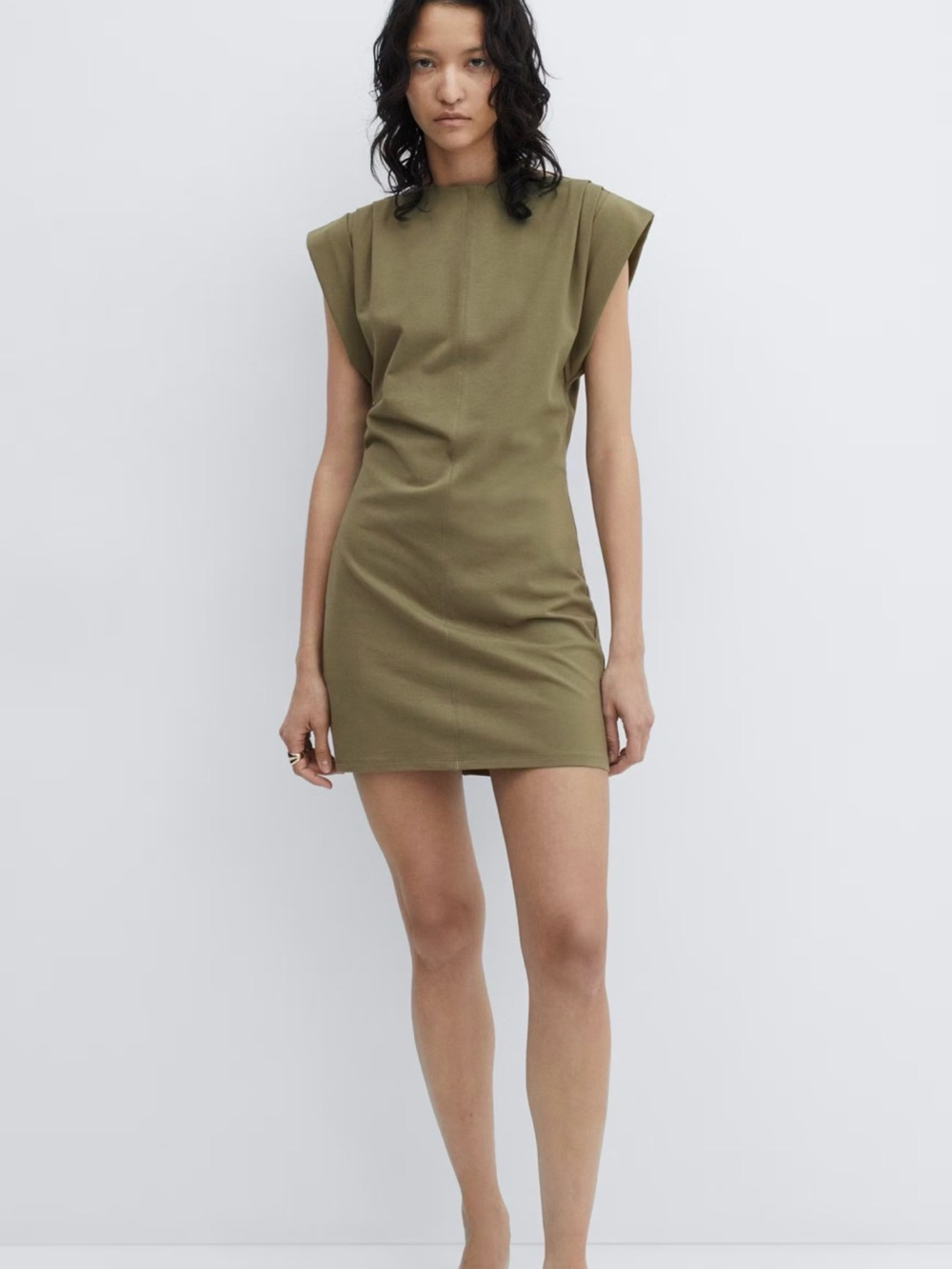 New without Tag, Mango Olive Green Sleeveless Dress